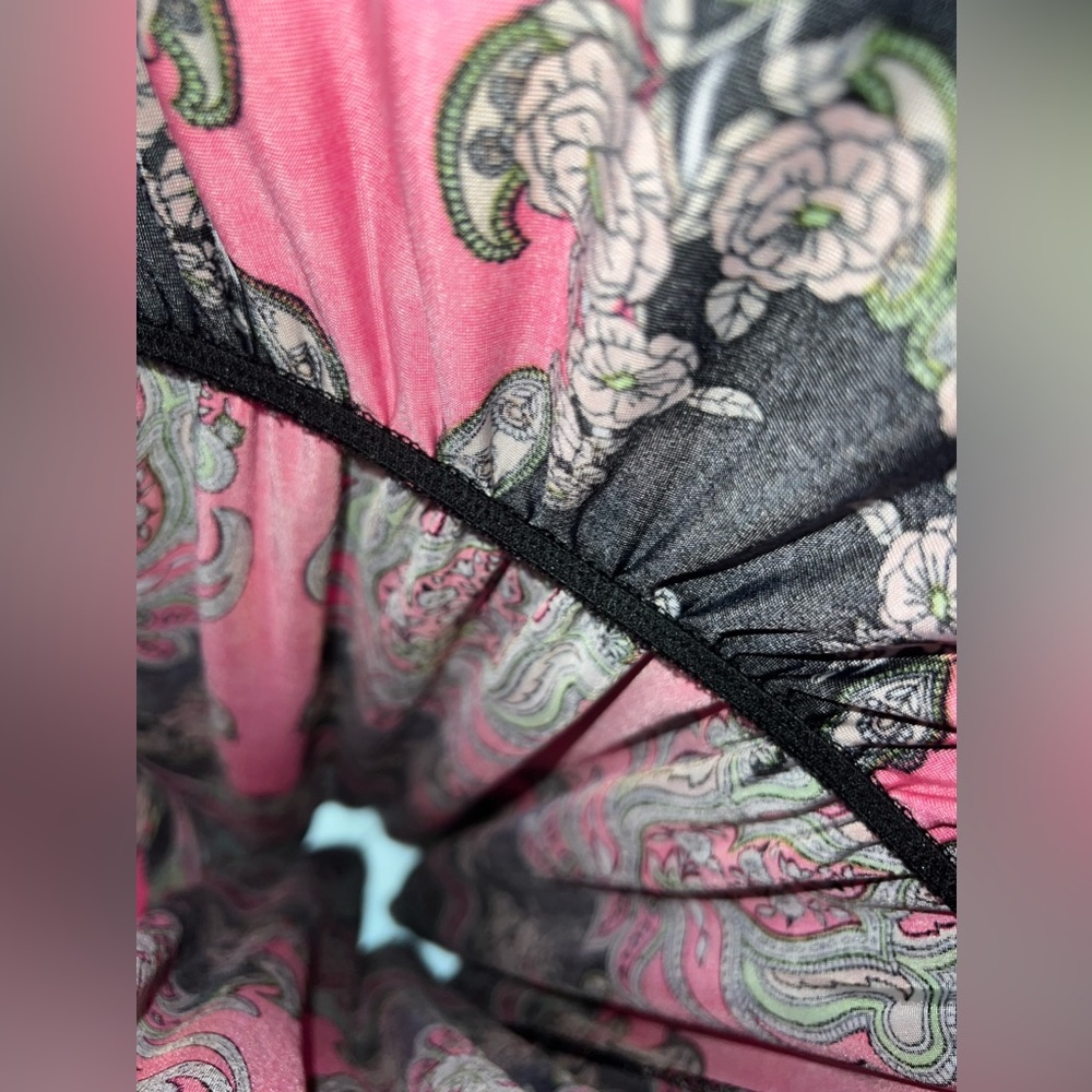 Bobbie Brooks Ladies Pink & Black floral dress size S - Picture 7 of 12